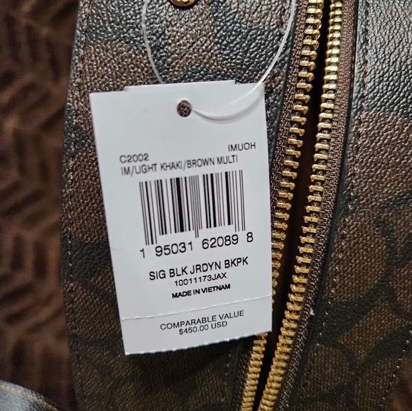 Coach Purse Backpack, NWT - Picture 4 of 14